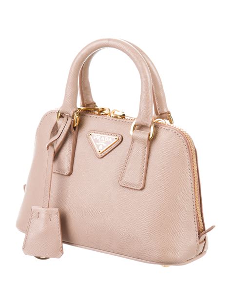 prada saffiano lux mini top handle bag|White Small Saffiano leather handbag .